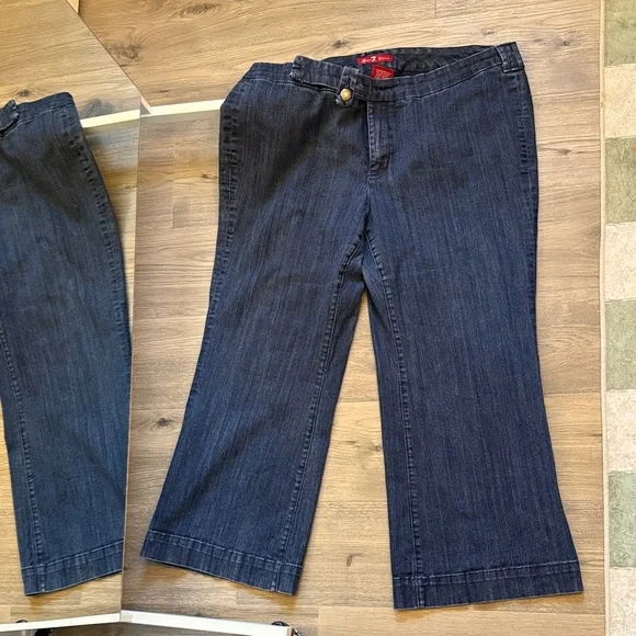 Seven7 Dark Blue Boot Cut Women's Jeans - Picture 6 of 13